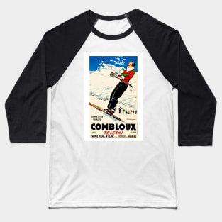 Combloux,Chemins de Fer Francias,Ski Poster Baseball T-Shirt